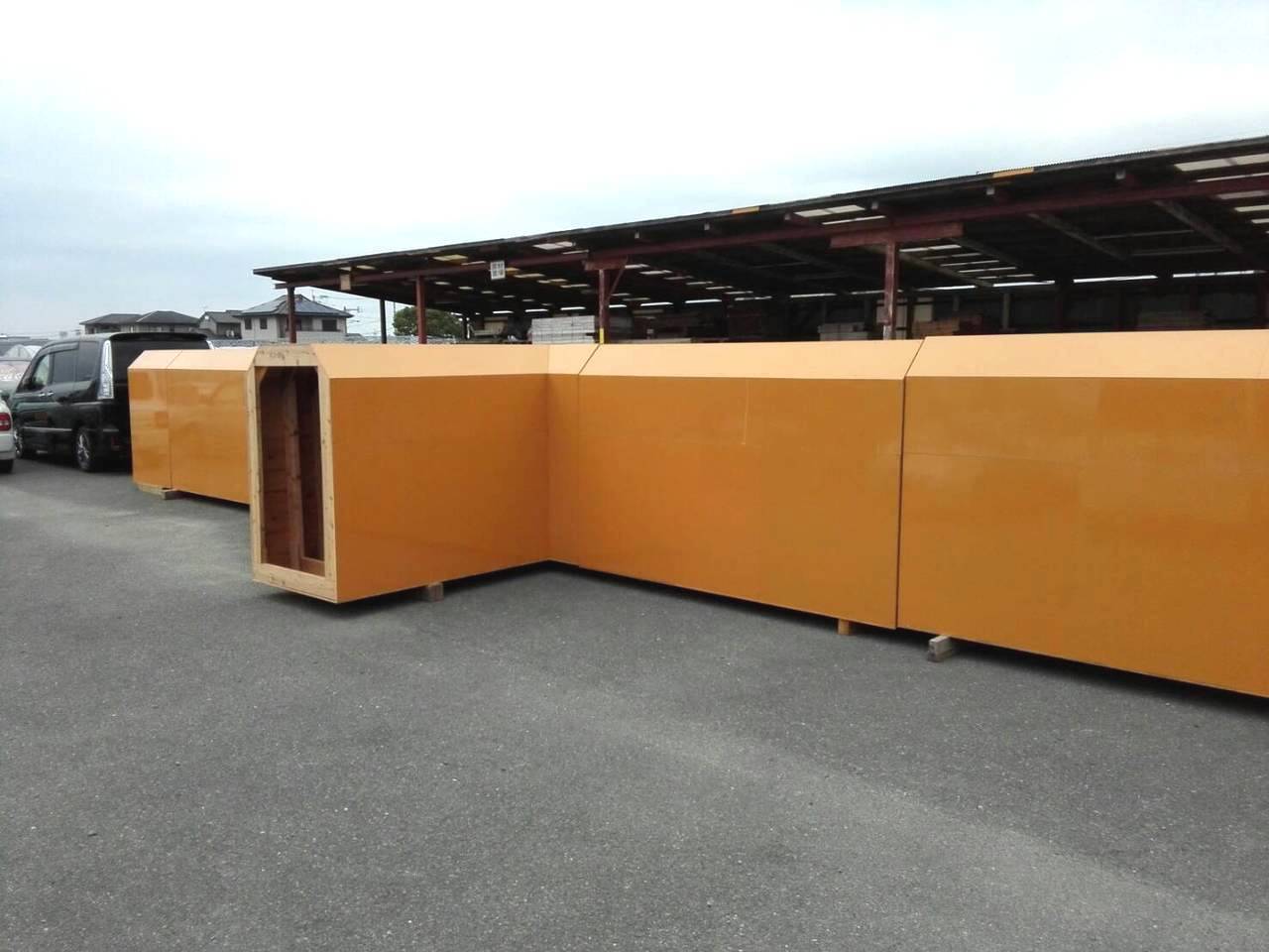堤建設 型枠製作工事